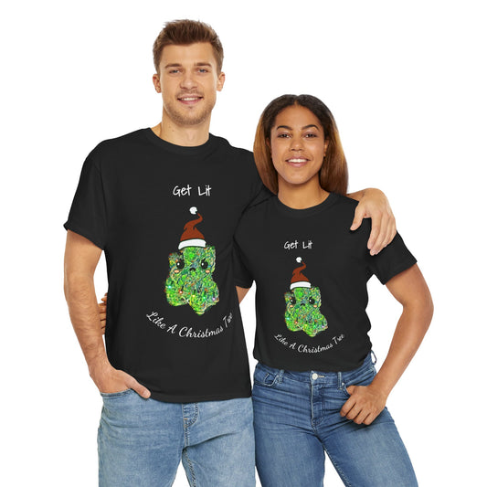 Litmas Tree Unisex Tee, Funny Holiday T-shirt, Christmas Apparel, Gift for Friends, Festive Party Shirt