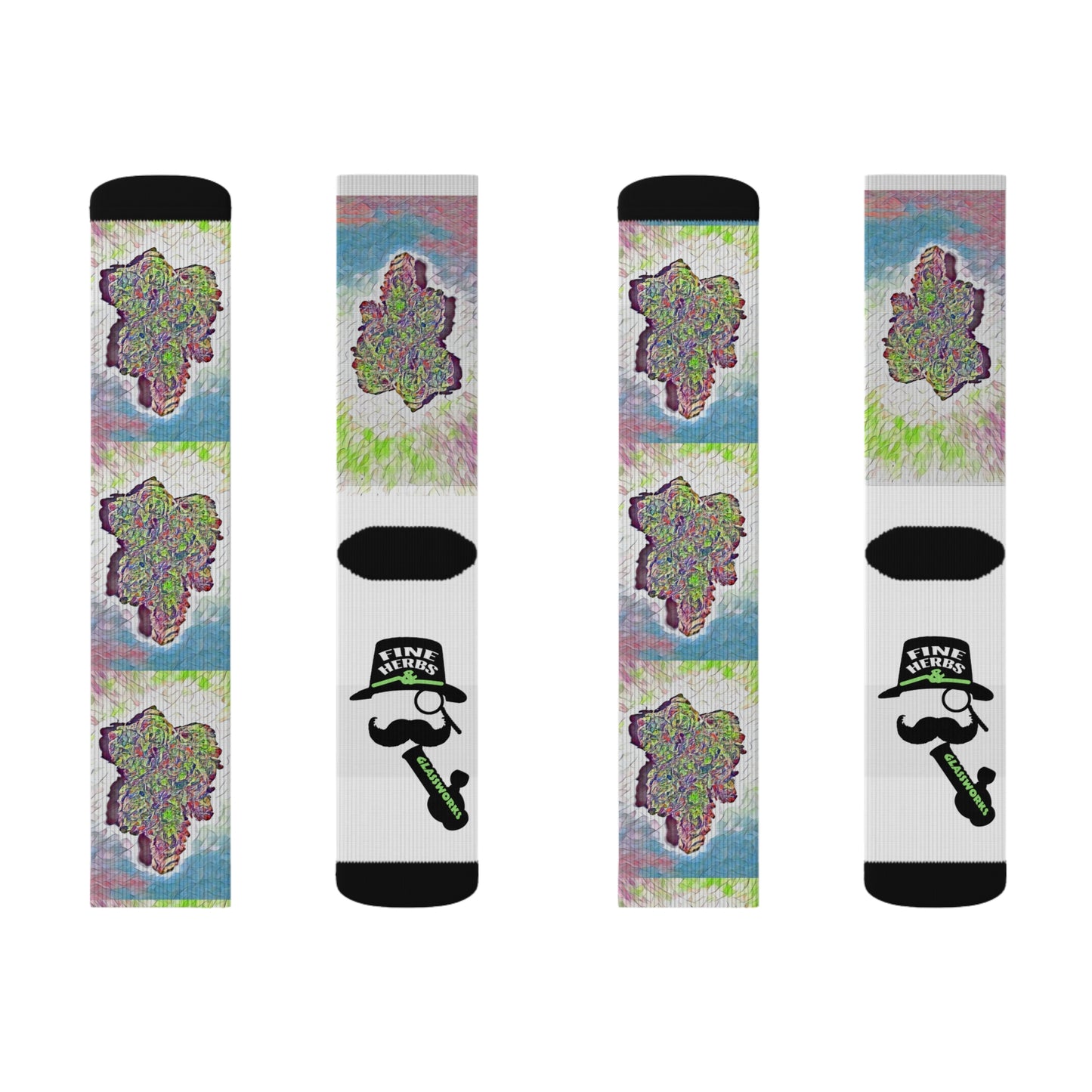 Fine Herbs Nug Sublimation Socks