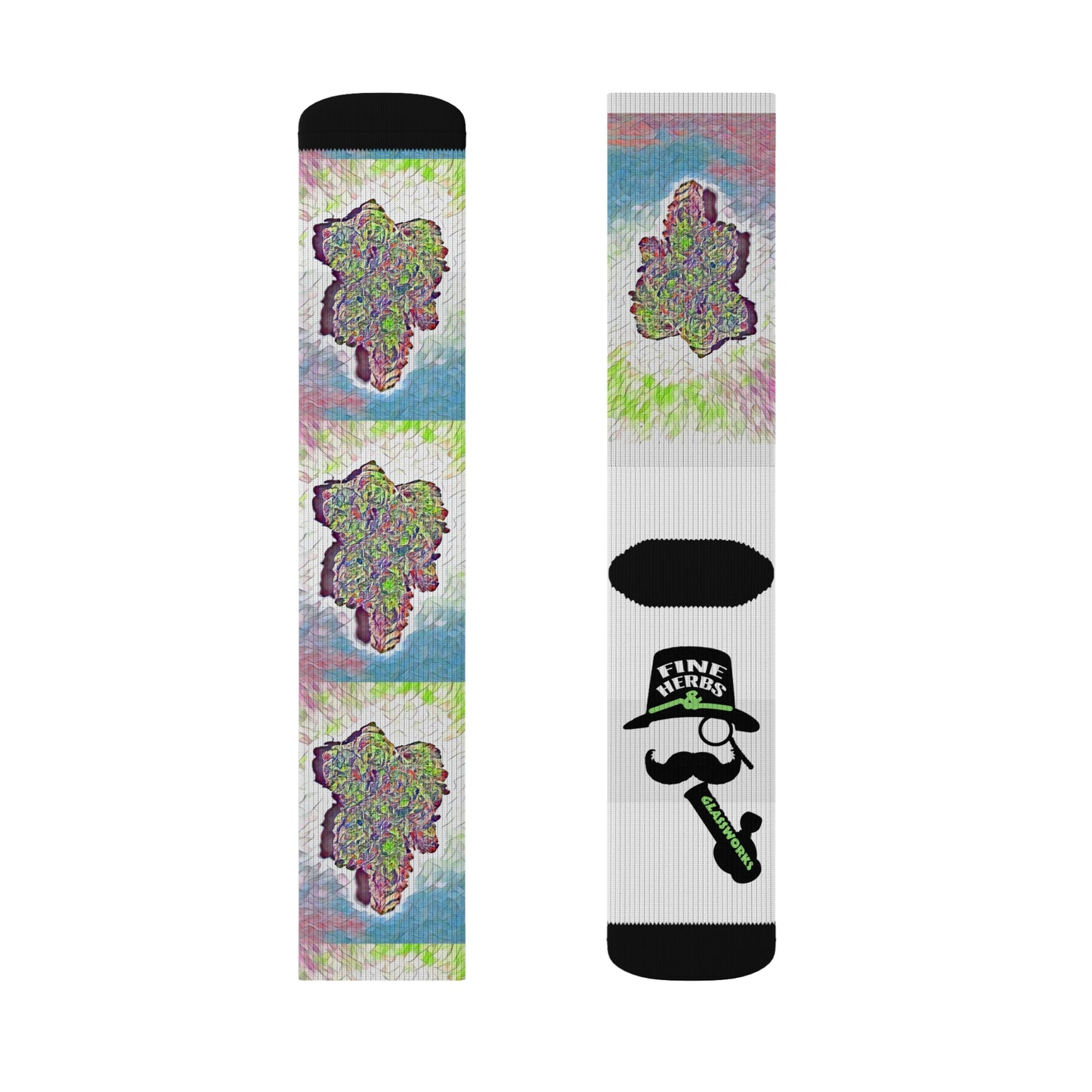 Fine Herbs Nug Sublimation Socks