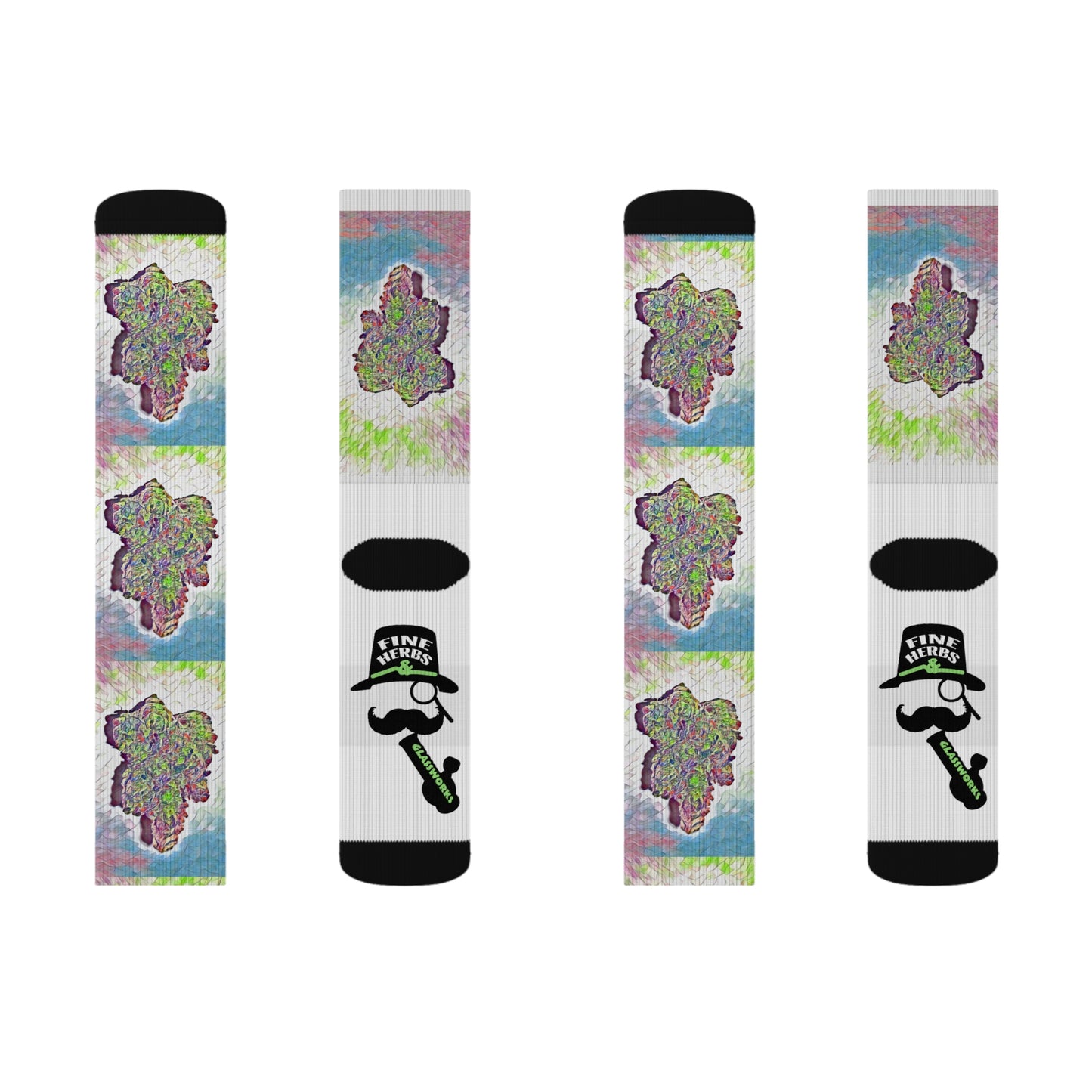 Fine Herbs Nug Sublimation Socks