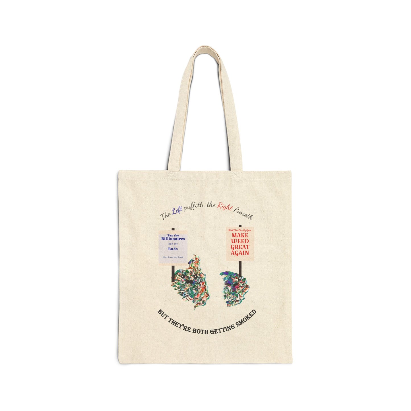 "United Strains of America" Cotton Canvas Tote Bag