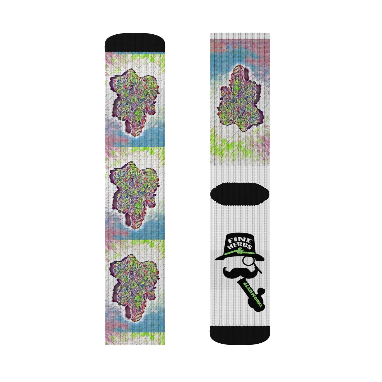 Fine Herbs Nug Sublimation Socks