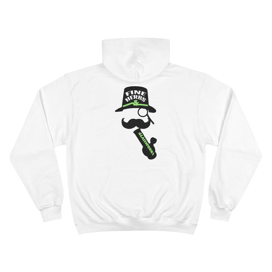 Coffee and Weed Champion Hoodie, Cozy Sweatshirt, Gift for Stoners, Chill Vibes, 420 Celebrations, Unique Quotes Apparel