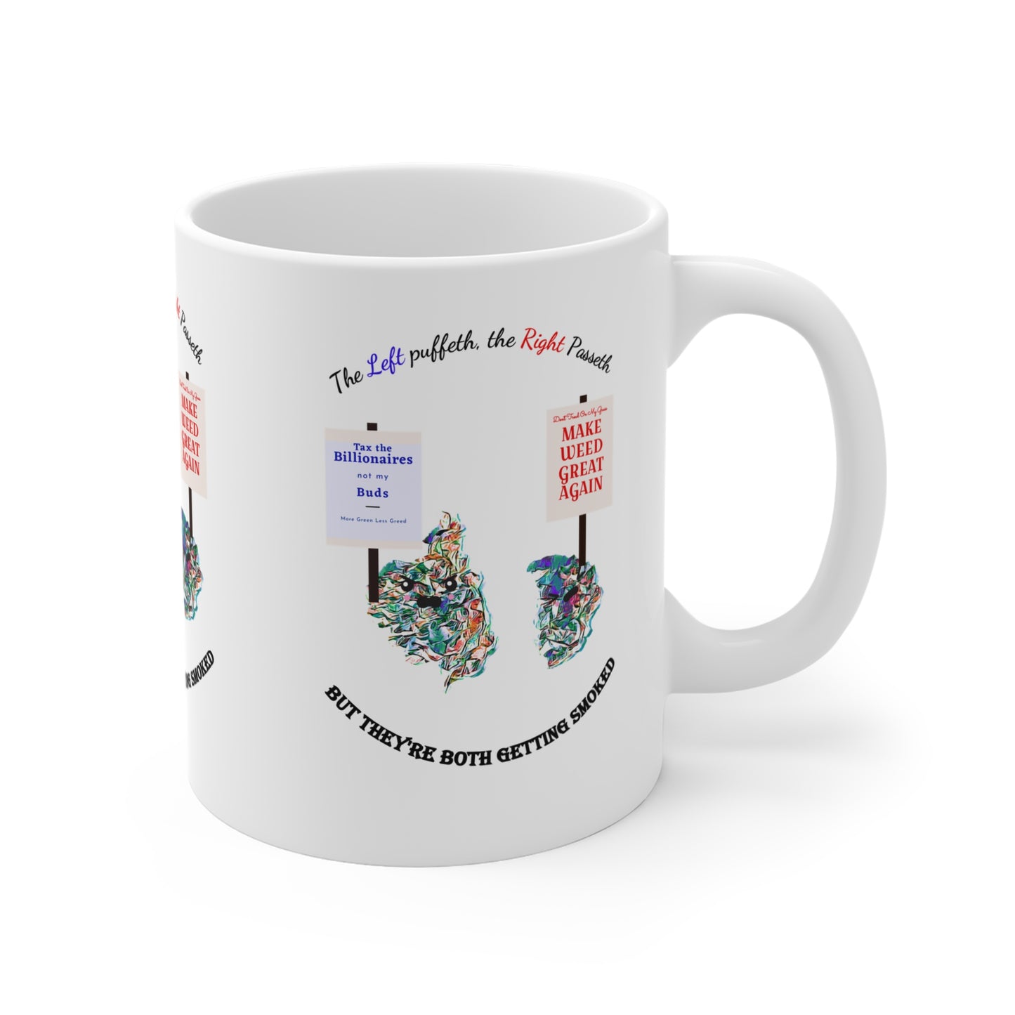 Political Humor 11oz Mug - "United Strains of America"