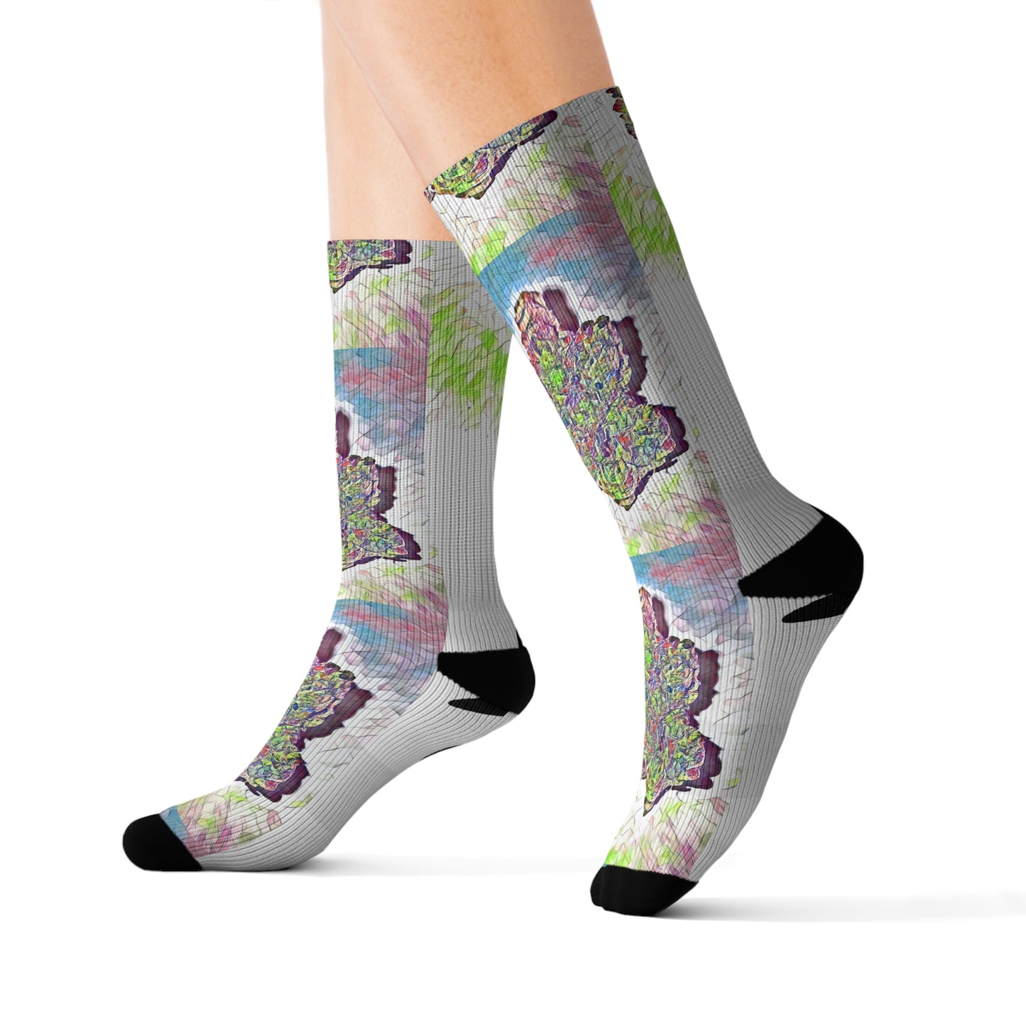 Fine Herbs Nug Sublimation Socks