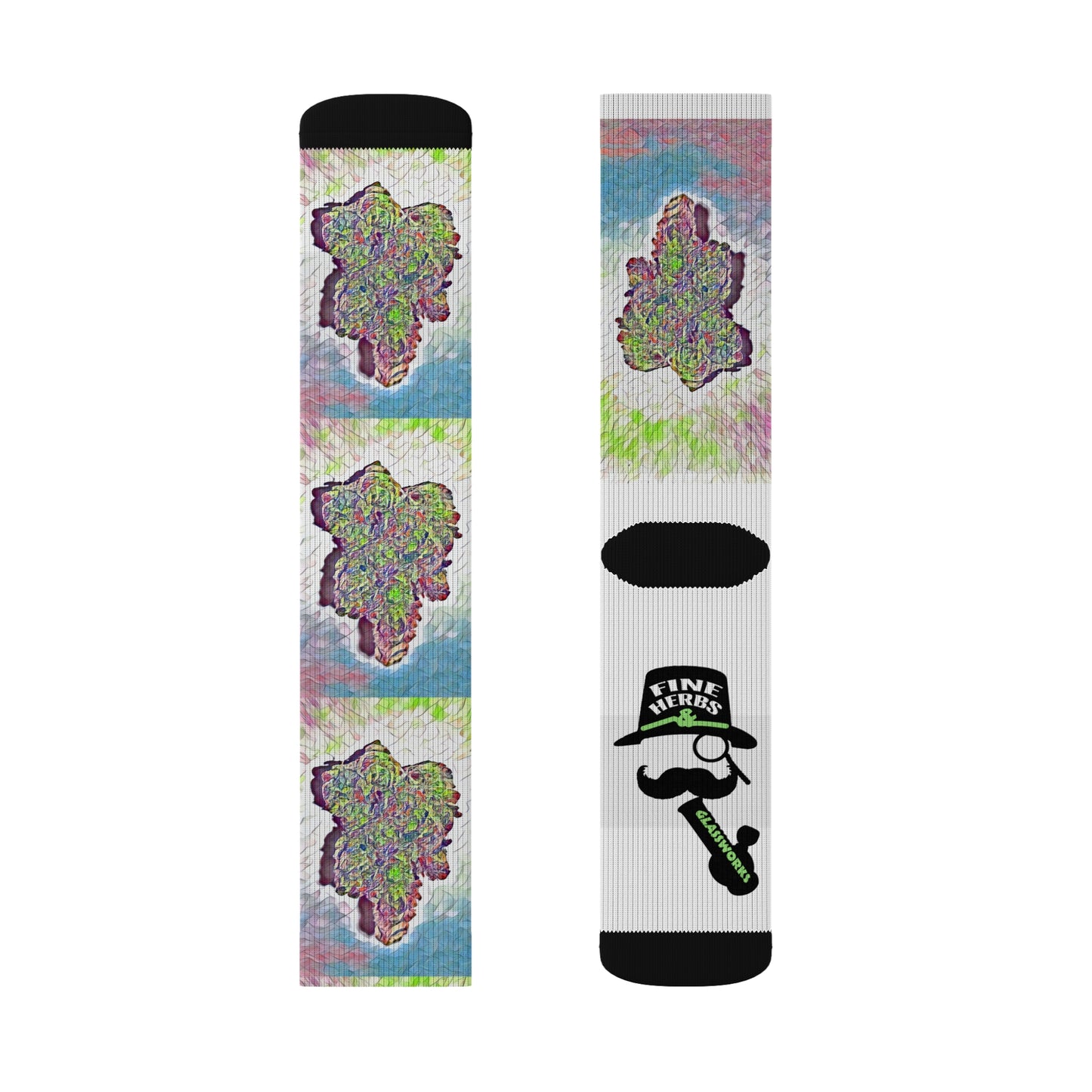 Fine Herbs Nug Sublimation Socks