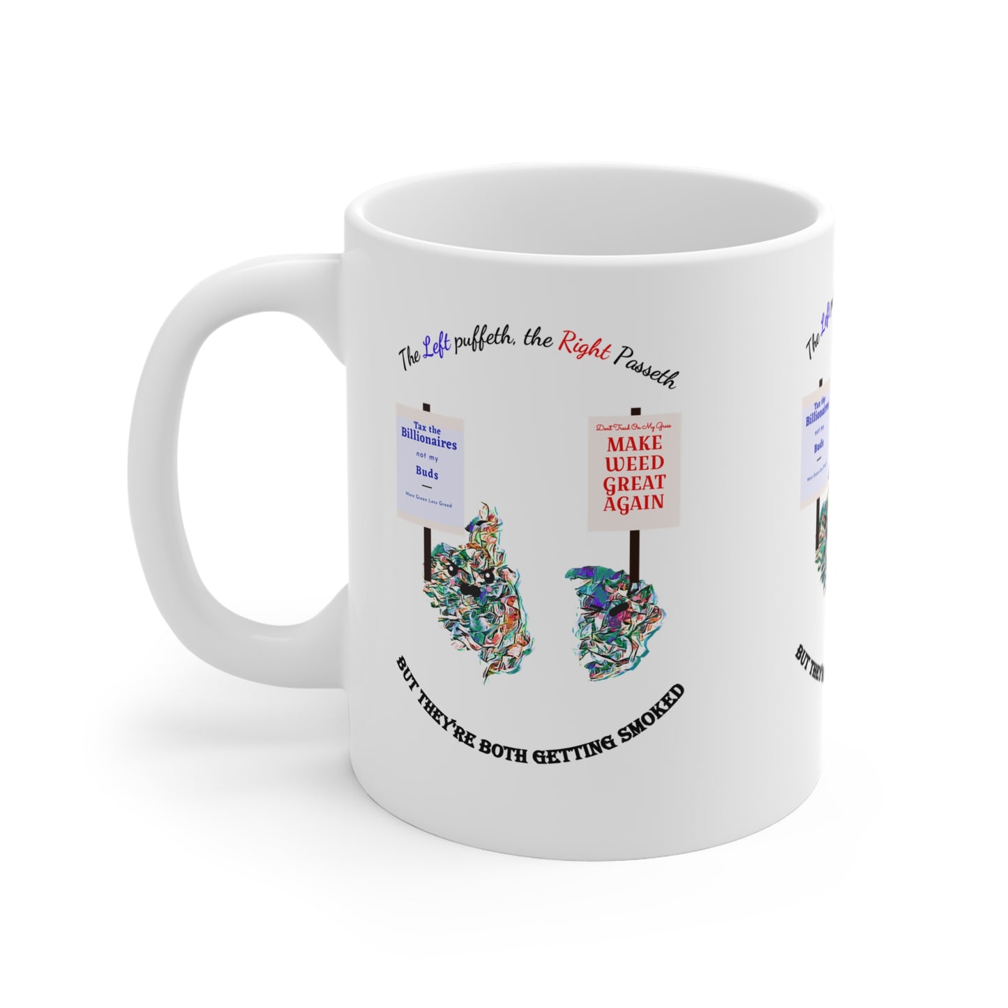 Political Humor 11oz Mug - "United Strains of America"
