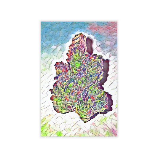 Colorful Nug Wall Decals, Trendy Home Decor, Stoner Art, Unique Wall Stickers, Gift for "Herbal" Enhancement enthusiasts