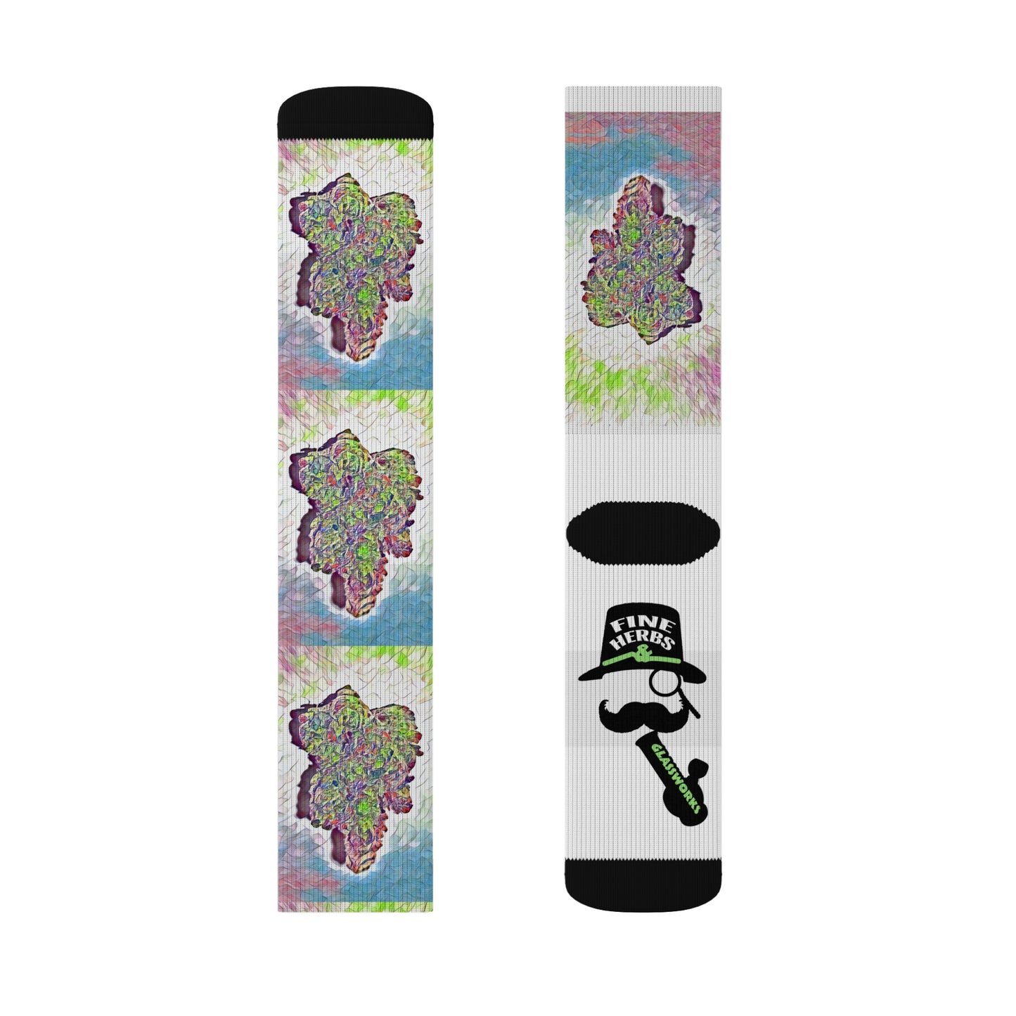 Fine Herbs Nug Sublimation Socks