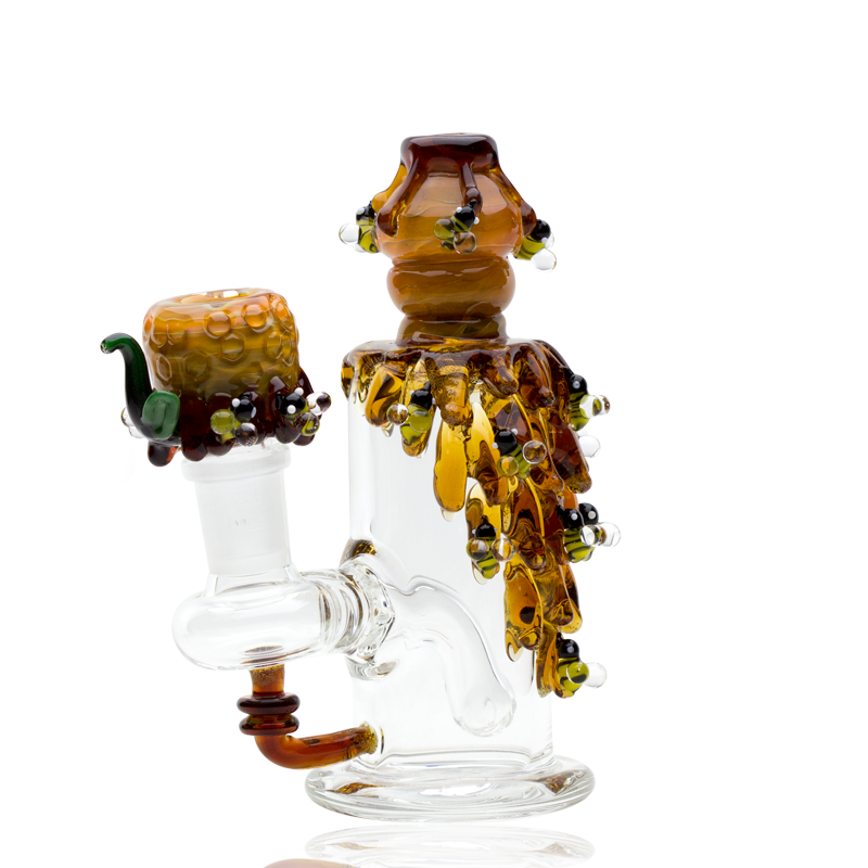 Empire Glassworks 5.5 inch Mini Bee Hive Glass Water Sculpture